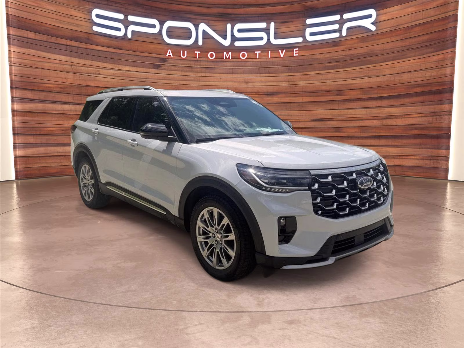 2026 Space White Ford Explorer Platinum RWD SUV