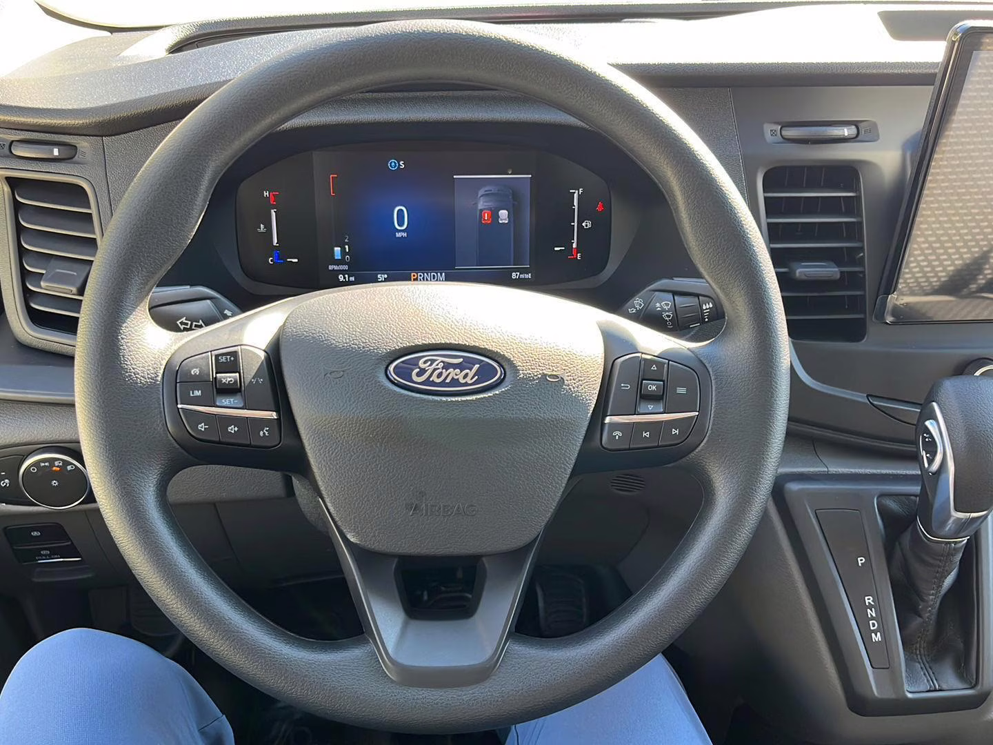 2026 Oxford White Ford Transit Cargo Van MED. ROOF, RWD RWD Van