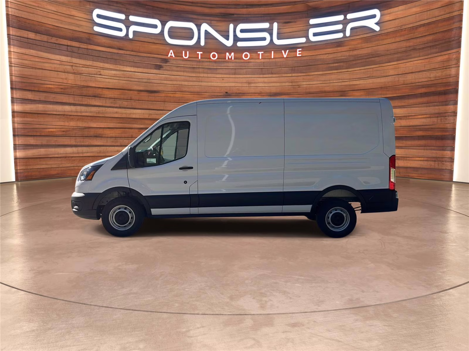 2026 Oxford White Ford Transit Cargo Van MED. ROOF, RWD RWD Van