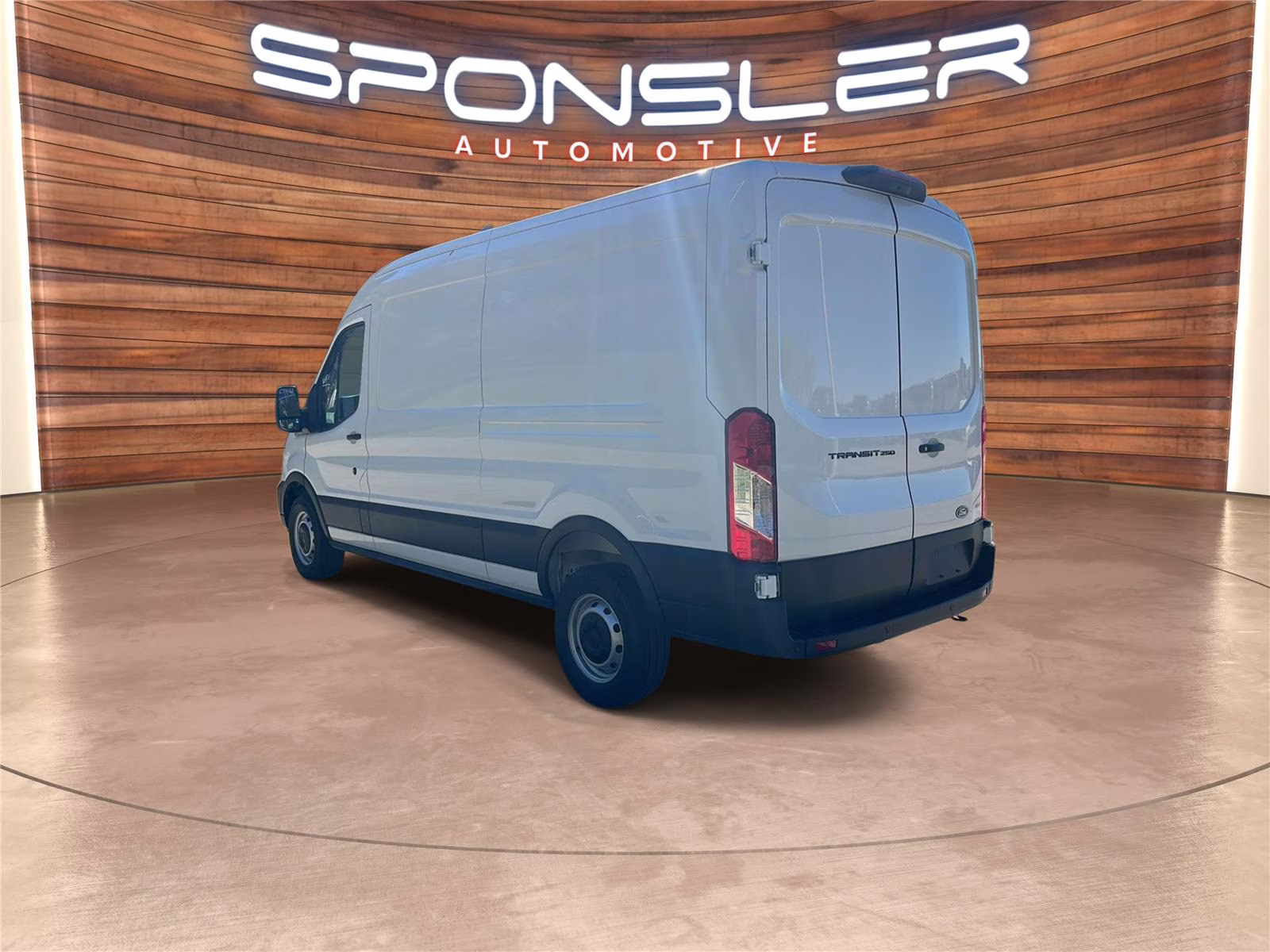 2026 Oxford White Ford Transit Cargo Van MED. ROOF, RWD RWD Van