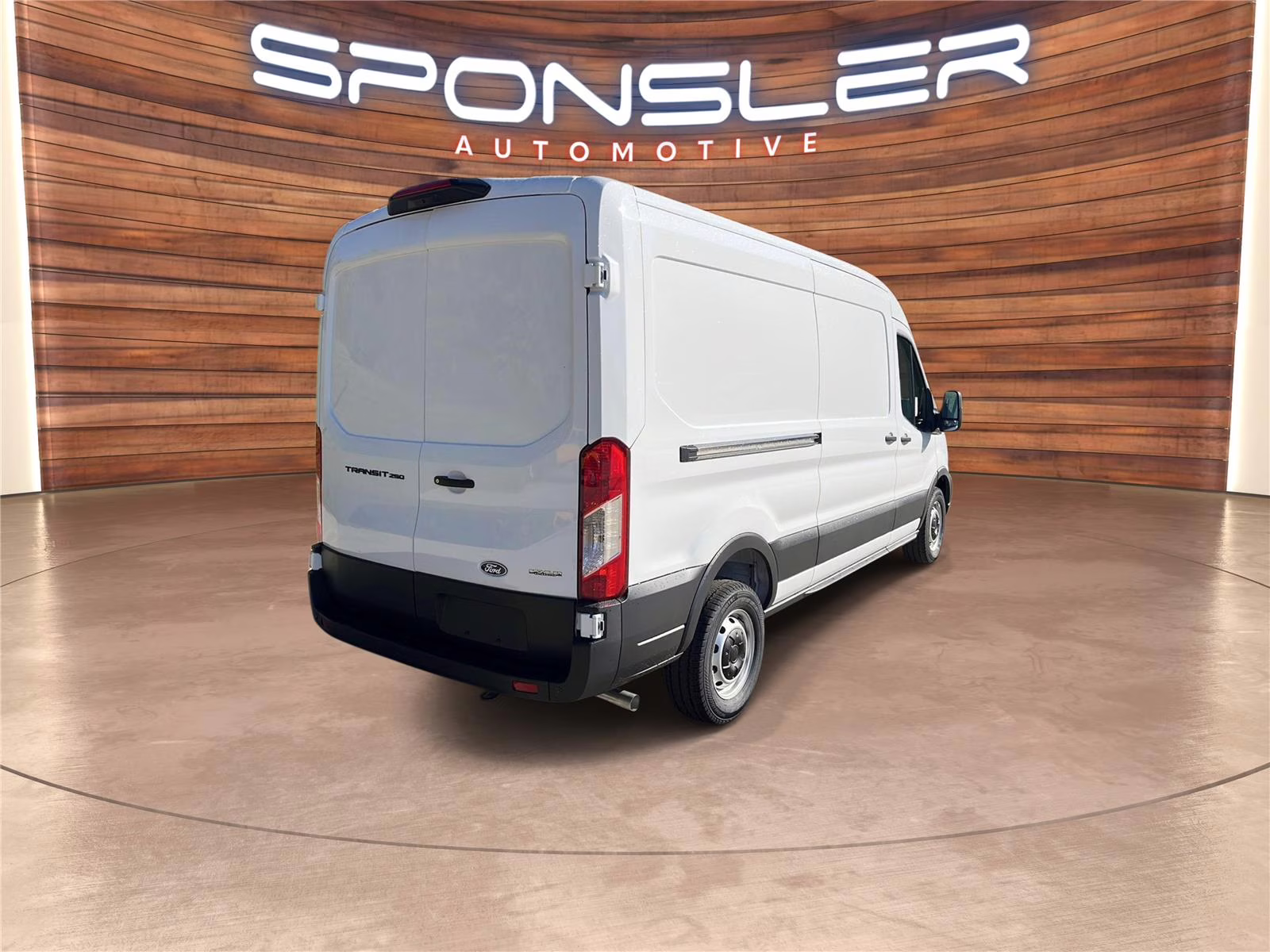 2026 Oxford White Ford Transit Cargo Van MED. ROOF, RWD RWD Van