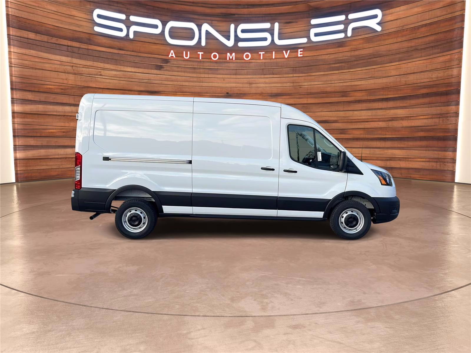 2026 Oxford White Ford Transit Cargo Van MED. ROOF, RWD RWD Van