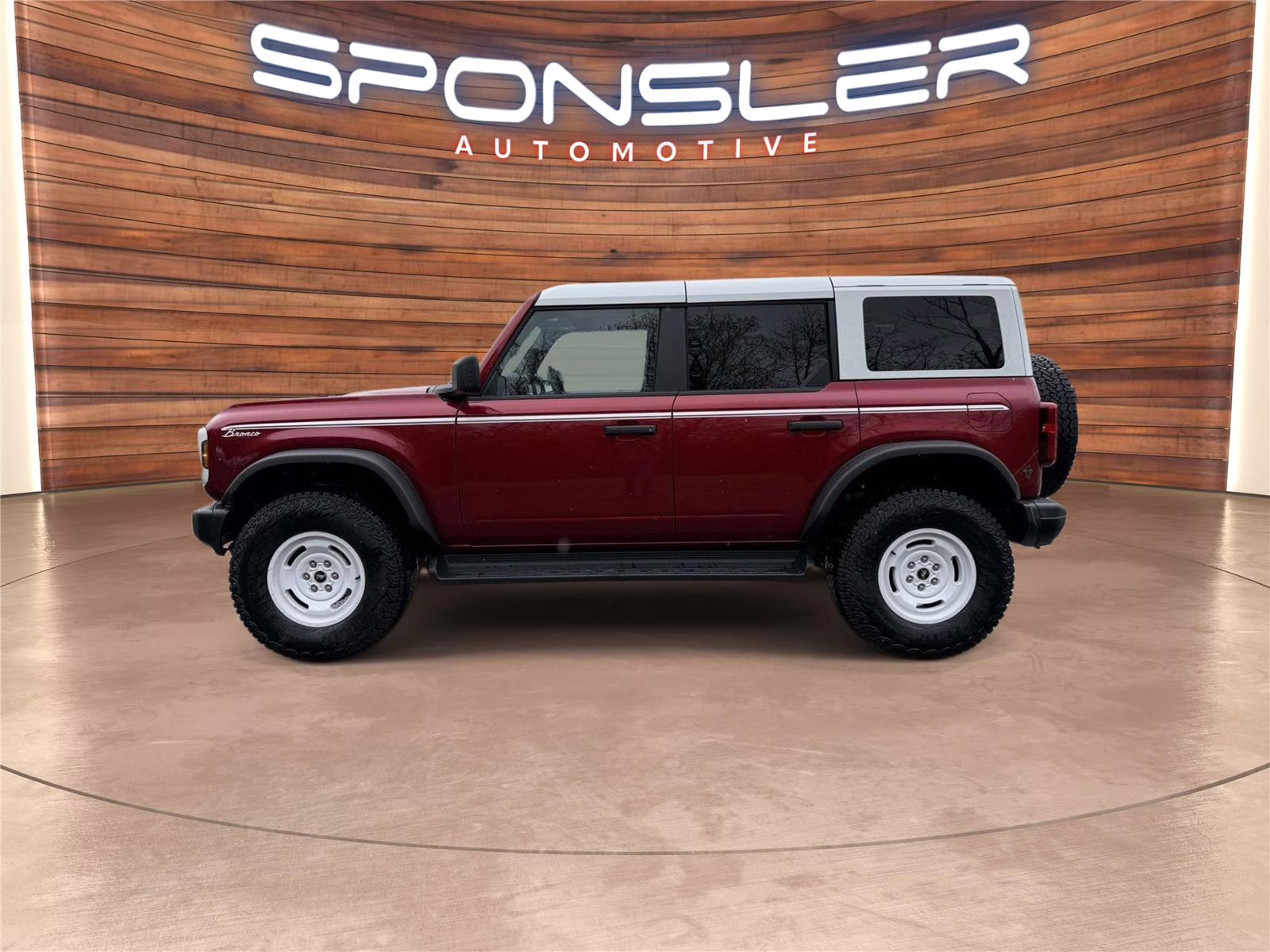 2025 Ruby Red Metallic Tinted Clearcoat Ford Bronco Heritage Edition 4X4 SUV