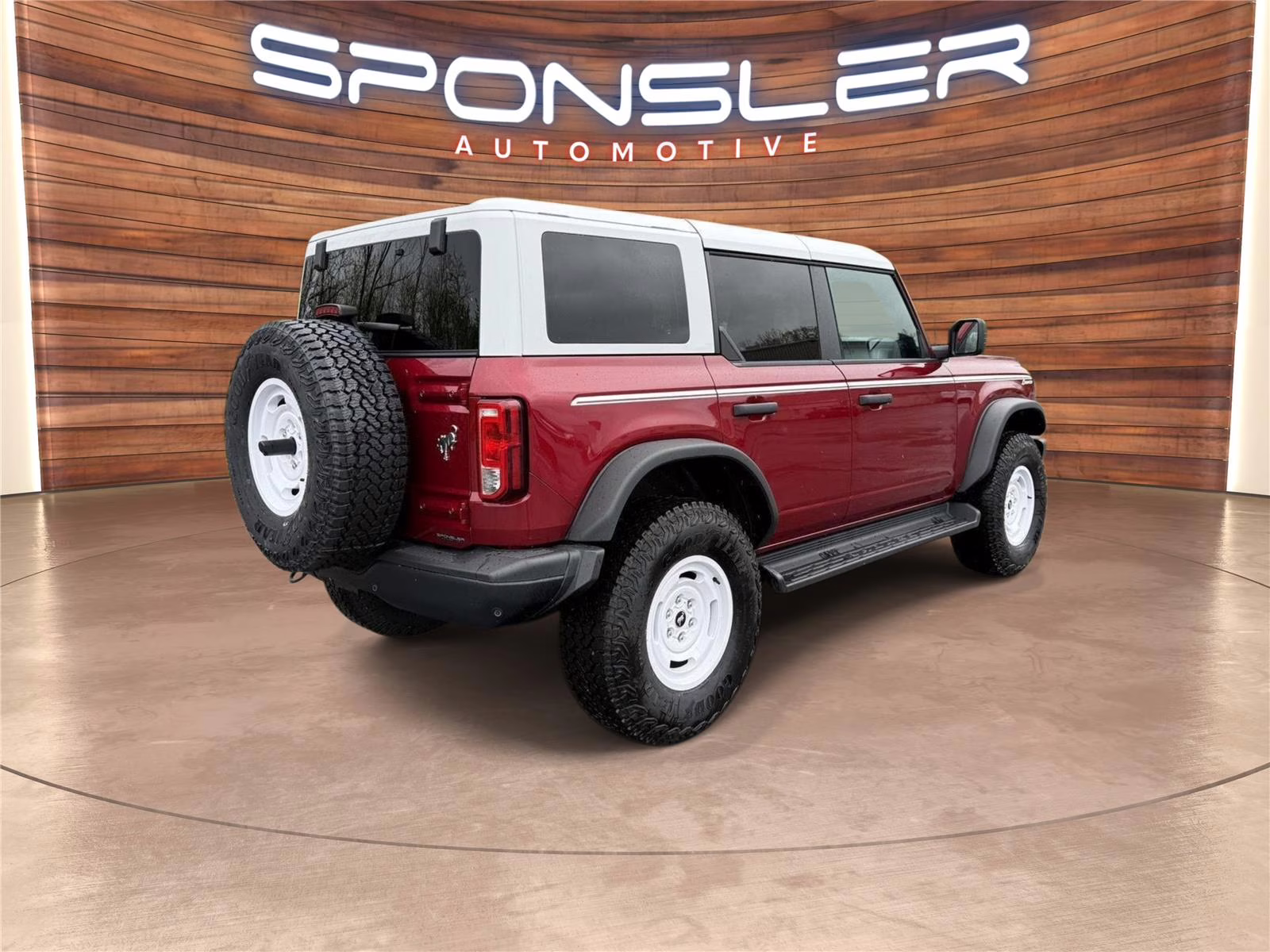 2025 Ruby Red Metallic Tinted Clearcoat Ford Bronco Heritage Edition 4X4 SUV