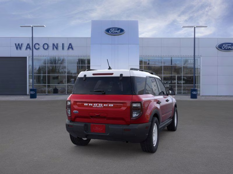 2025 Ruby Red Metallic Tinted Clearcoat Ford Bronco Sport Heritage 4X4 SUV