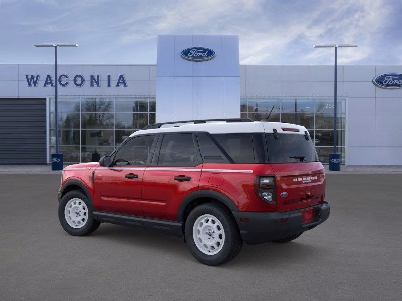 2025 Ruby Red Metallic Tinted Clearcoat Ford Bronco Sport Heritage 4X4 SUV