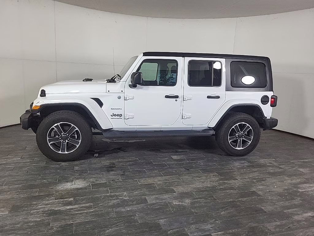 2023 white Jeep Wrangler Sahara 4X4 SUV