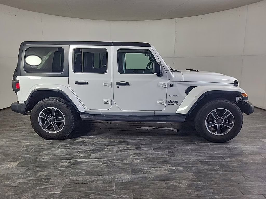 2023 white Jeep Wrangler Sahara 4X4 SUV