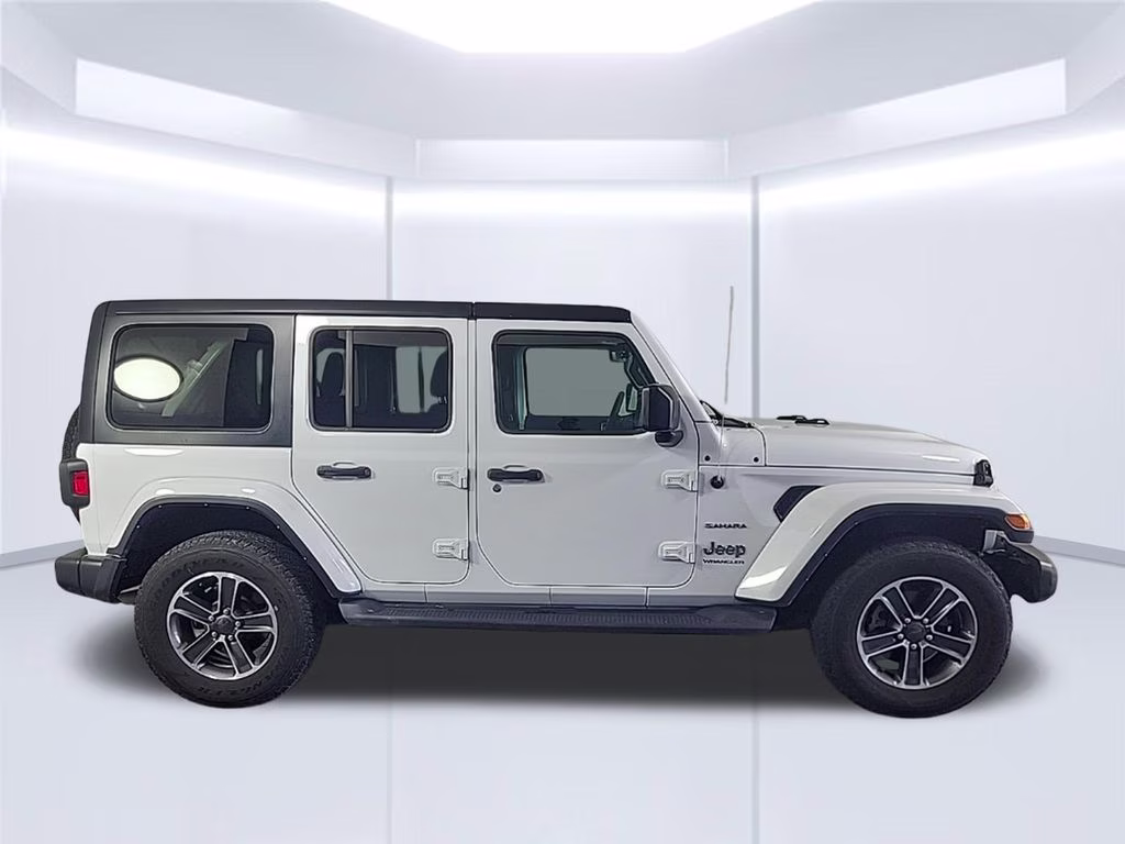 2023 white Jeep Wrangler Sahara 4X4 SUV