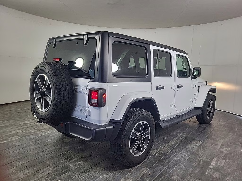 2023 white Jeep Wrangler Sahara 4X4 SUV