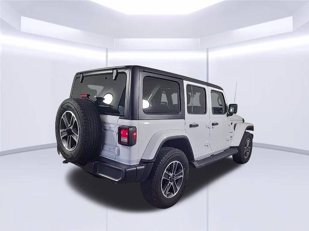 2023 white Jeep Wrangler Sahara 4X4 SUV