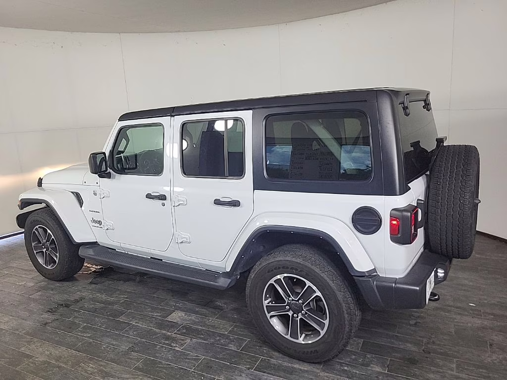 2023 white Jeep Wrangler Sahara 4X4 SUV