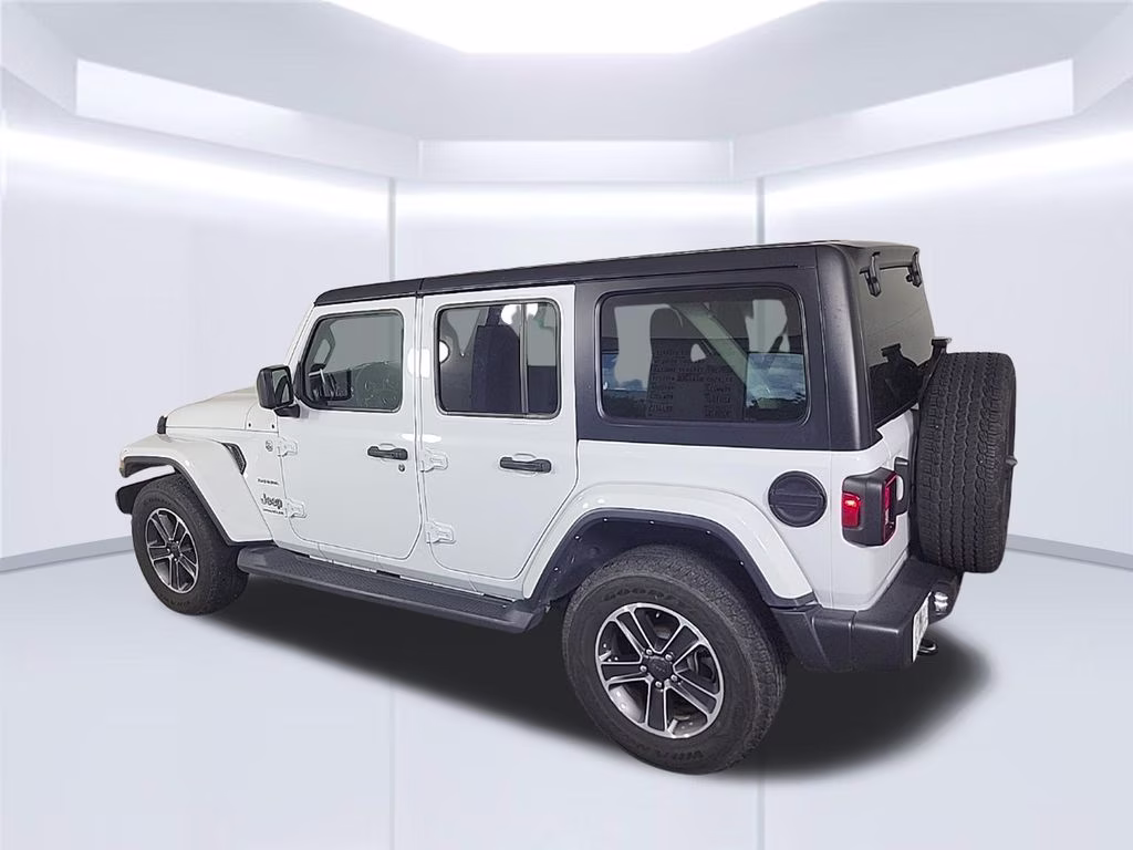 2023 white Jeep Wrangler Sahara 4X4 SUV
