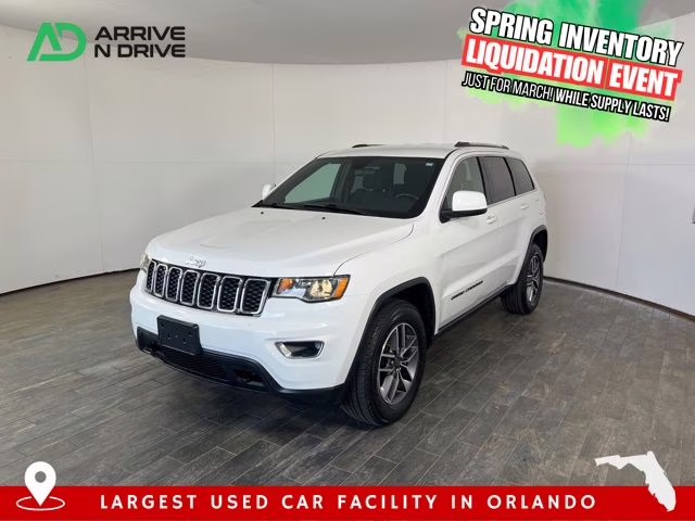 2021 Bright White Clearcoat Jeep Grand Cherokee Laredo X 4X4 SUV