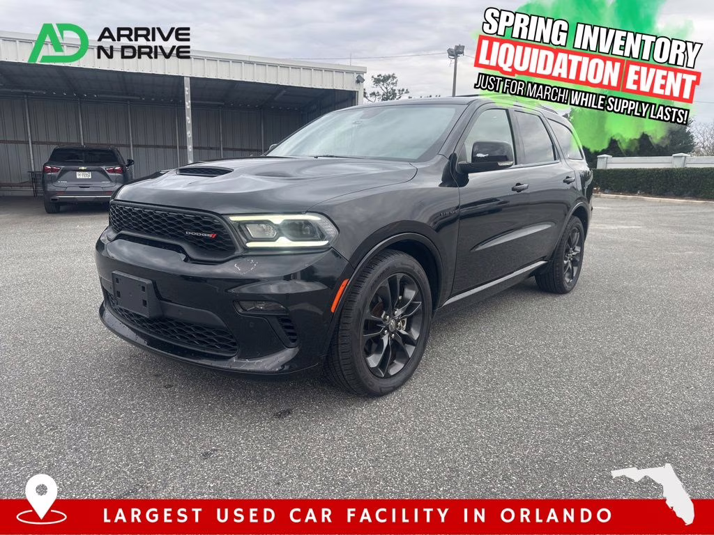 2022 DB Black Crystal Clearcoat Dodge Durango R/T AWD SUV