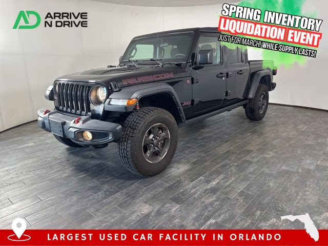 2021 Black Clearcoat Jeep Gladiator Rubicon 4X4 Truck