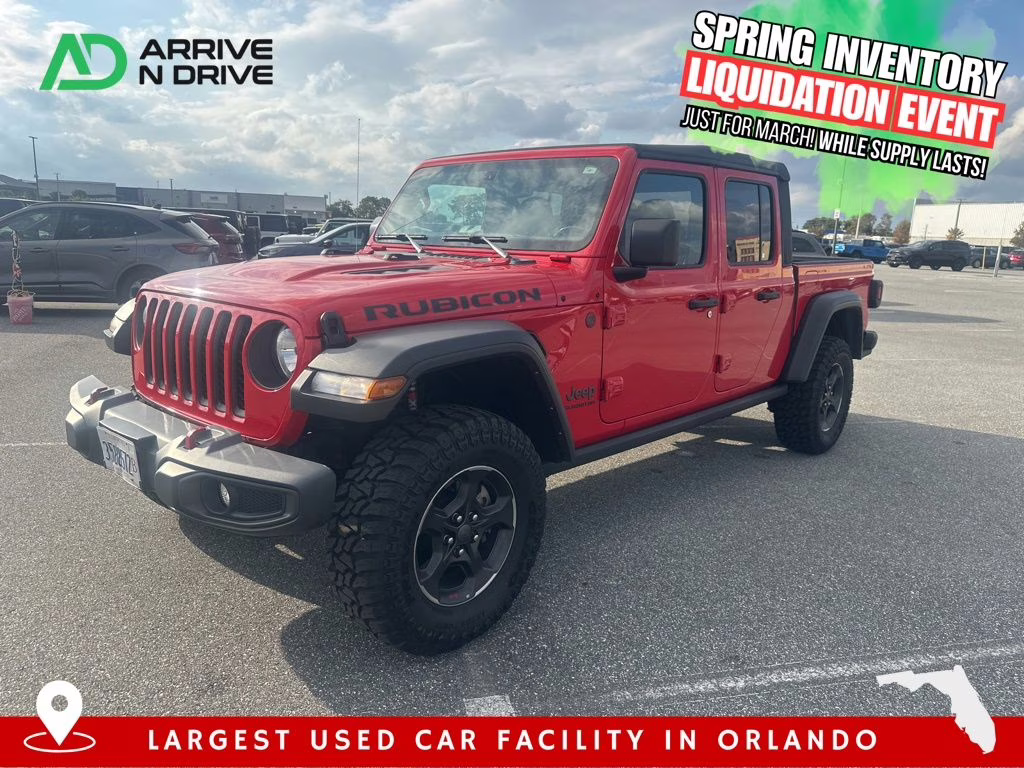 2022 Firecracker Red Clearcoat Jeep Gladiator Rubicon 4X4 Truck
