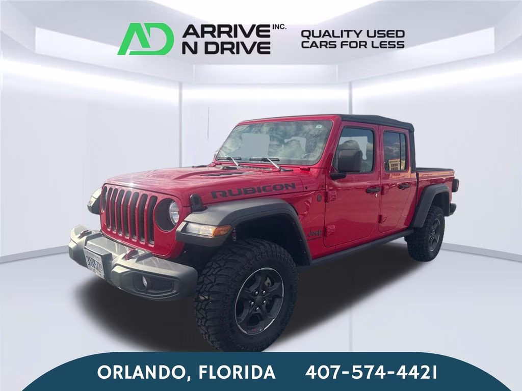 2022 Firecracker Red Clearcoat Jeep Gladiator Rubicon 4X4 Truck