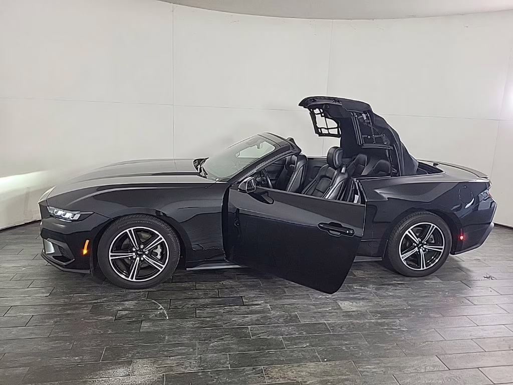 2024 Shadow Black Ford Mustang EcoBoost RWD Convertible