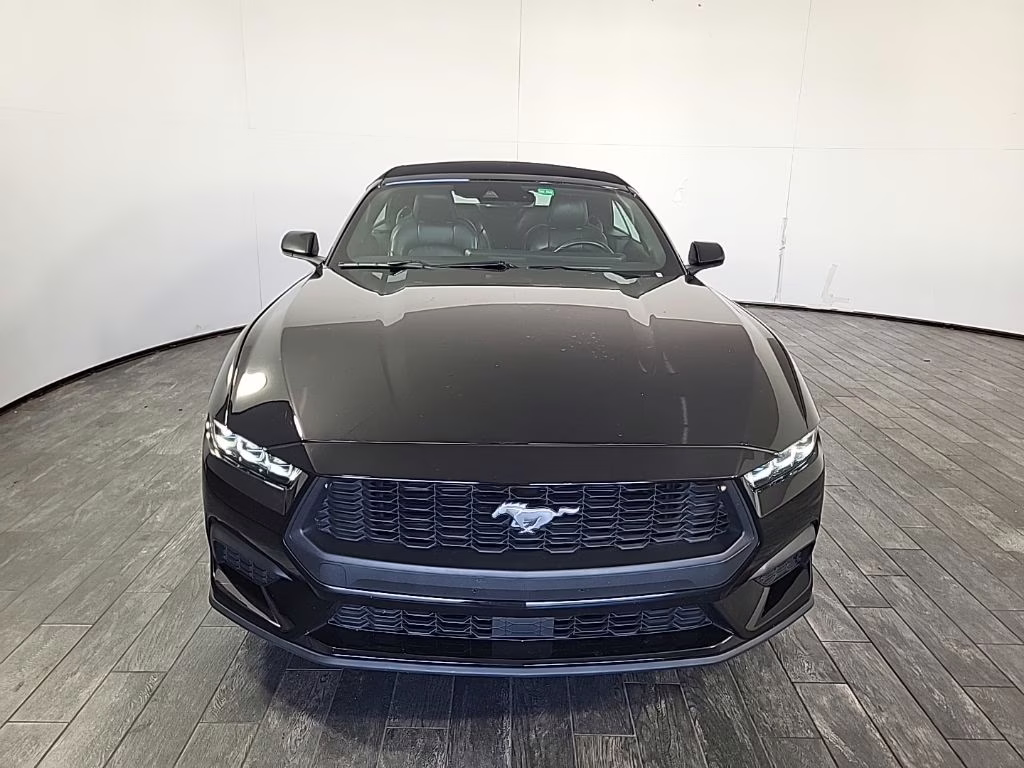 2024 Shadow Black Ford Mustang EcoBoost RWD Convertible