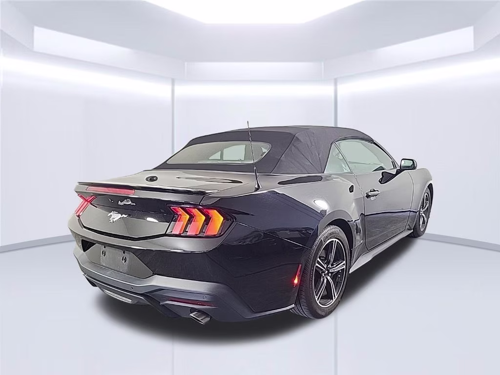 2024 Shadow Black Ford Mustang EcoBoost RWD Convertible