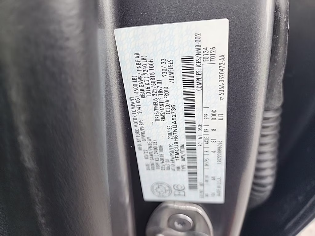 2022 Carbonized Gray Metallic Ford Escape SEL AWD SUV