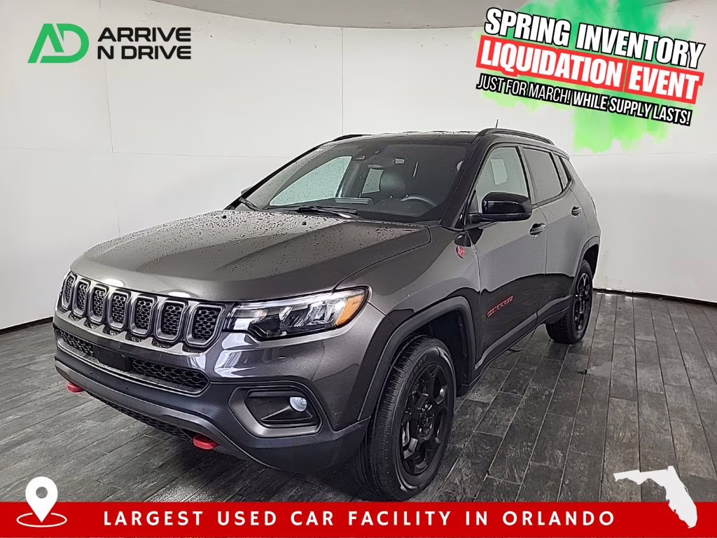 2023 Granite Crystal Metallic Clearcoat Jeep Compass Trailhawk 4X4 SUV
