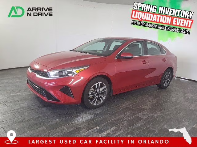 2023 Currant Red Kia Forte GT-Line FWD Sedan