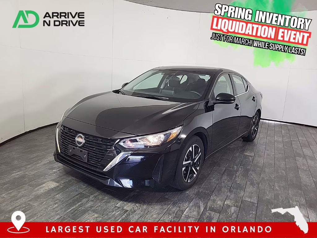 2024 Atlantic Gray Metallic/Super Black Nissan Sentra SV FWD Sedan