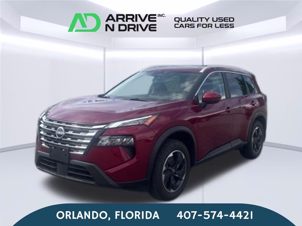 2025 Scarlet Ember Tintcoat Nissan Rogue SV AWD SUV