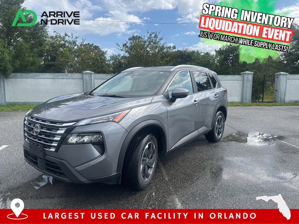 2025 Black Nissan Rogue SV AWD SUV