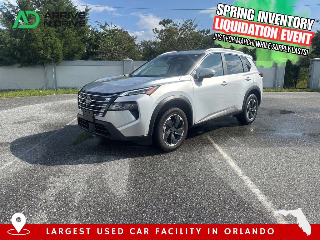 2025 Brilliant Silver Metallic Nissan Rogue SV AWD SUV