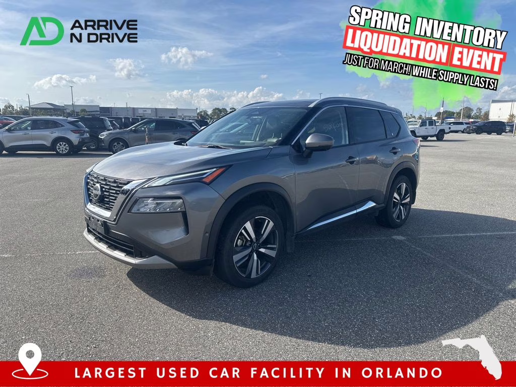 2023 Boulder Gray Pearl/Super Black Nissan Rogue Platinum AWD SUV
