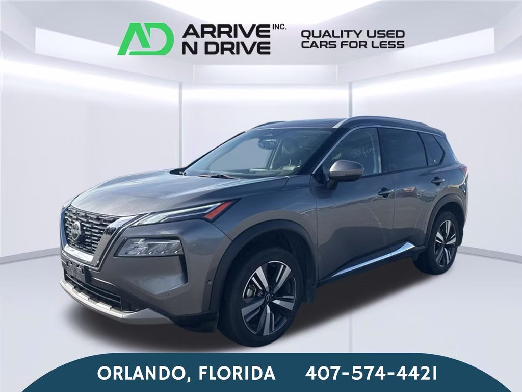 2023 Boulder Gray Pearl/Super Black Nissan Rogue Platinum AWD SUV