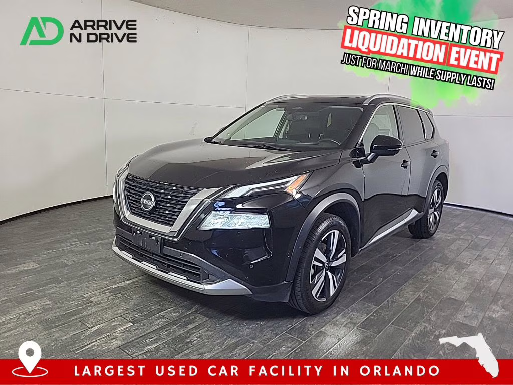 2023 Super Black Nissan Rogue Platinum AWD SUV