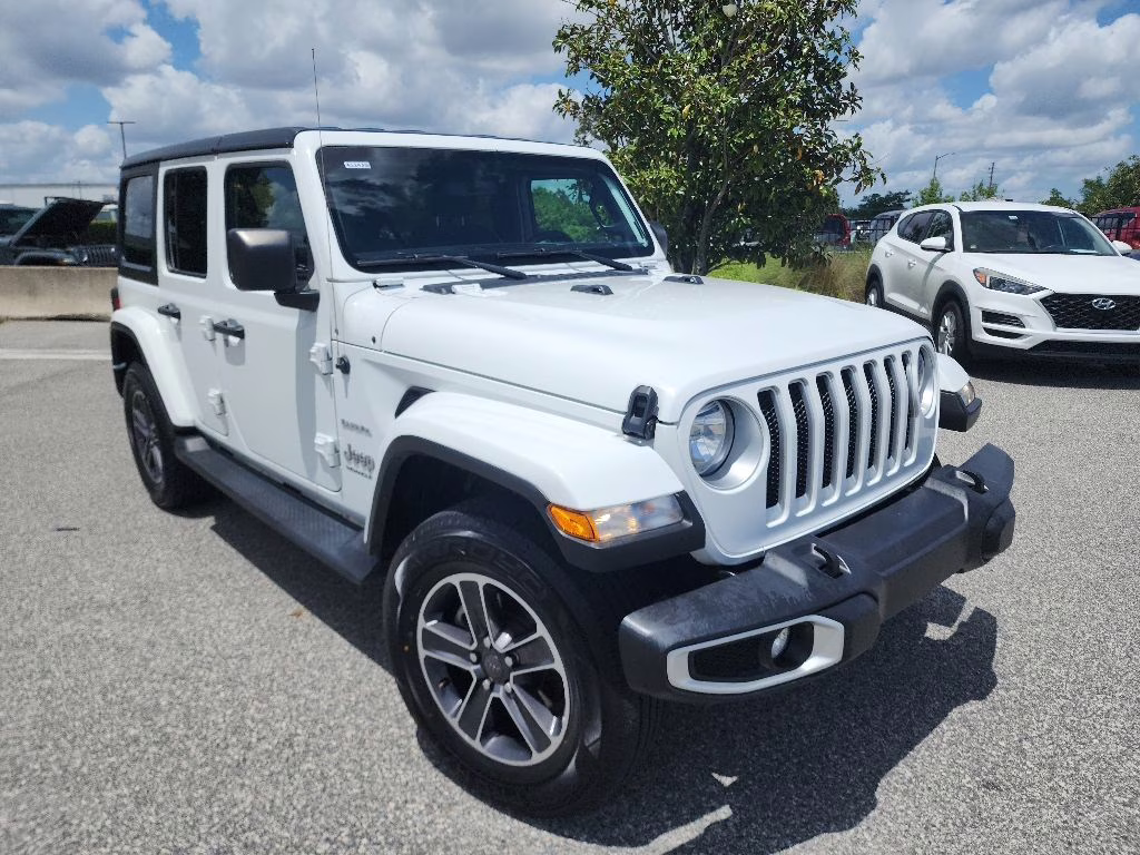 2023 White Jeep Wrangler Sahara 4X4 SUV