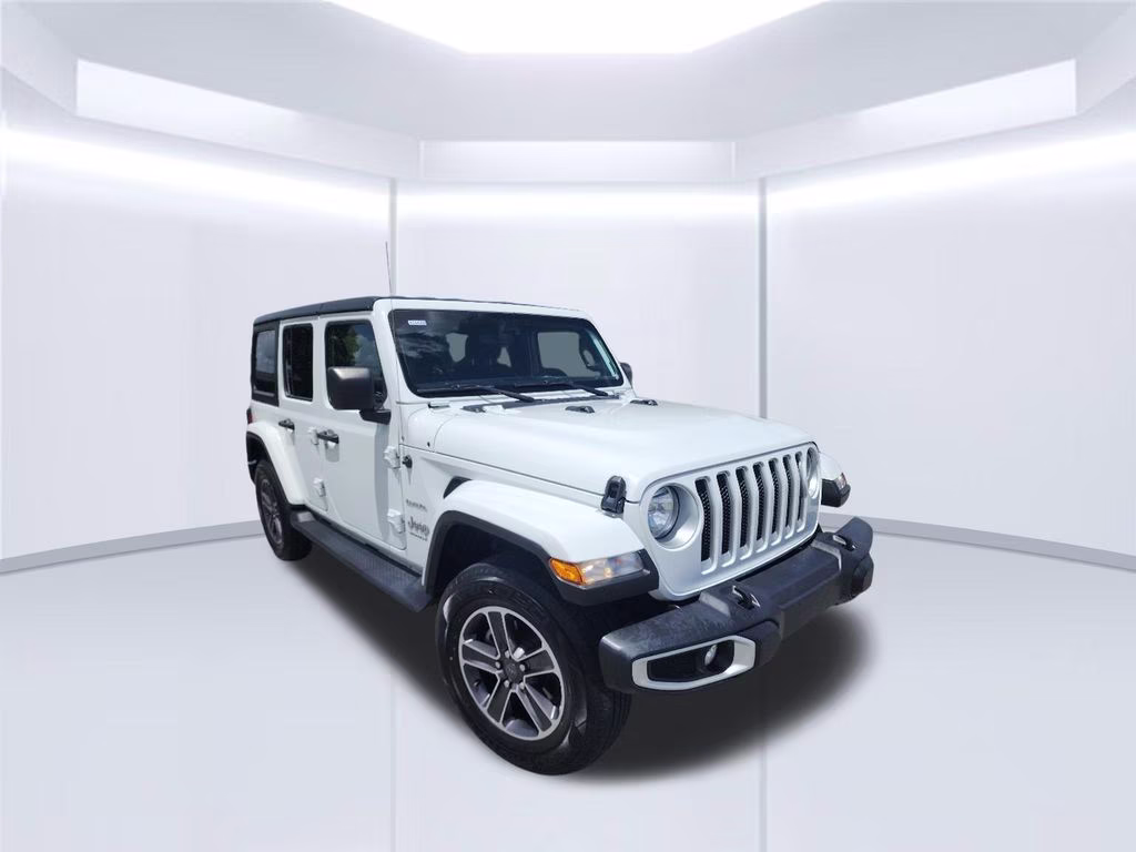 2023 White Jeep Wrangler Sahara 4X4 SUV