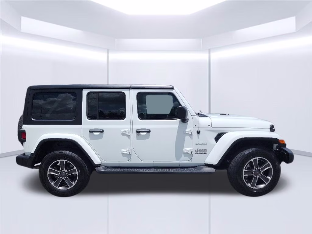 2023 White Jeep Wrangler Sahara 4X4 SUV