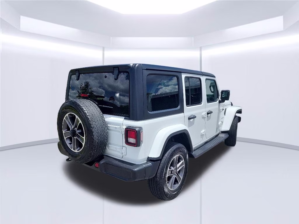 2023 White Jeep Wrangler Sahara 4X4 SUV