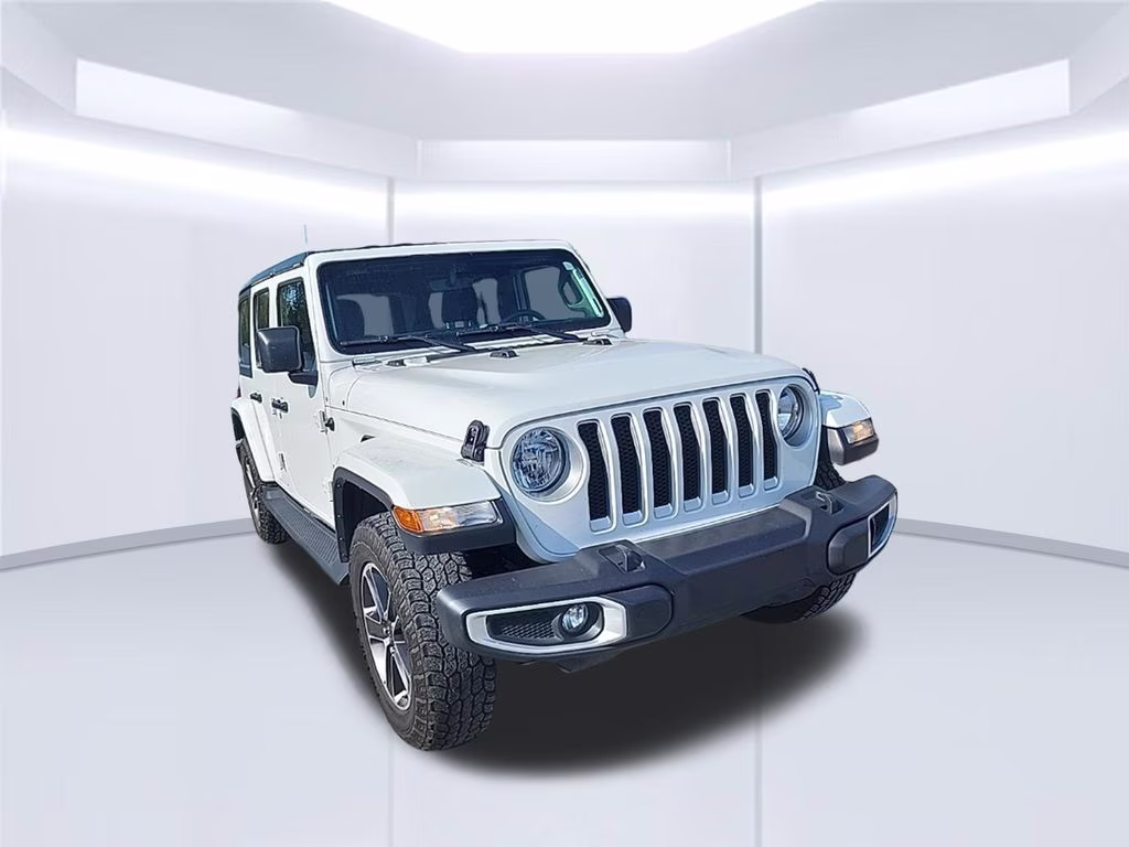 2023 Bright White Clearcoat Jeep Wrangler Sahara 4X4 SUV