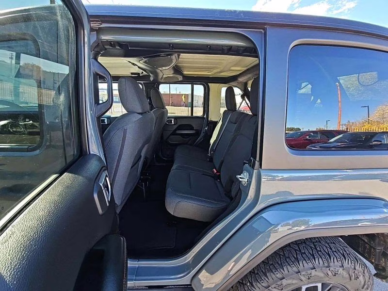 2024 Gray Jeep Wrangler 4 Door Sahara Sport Utility 4D 4X4