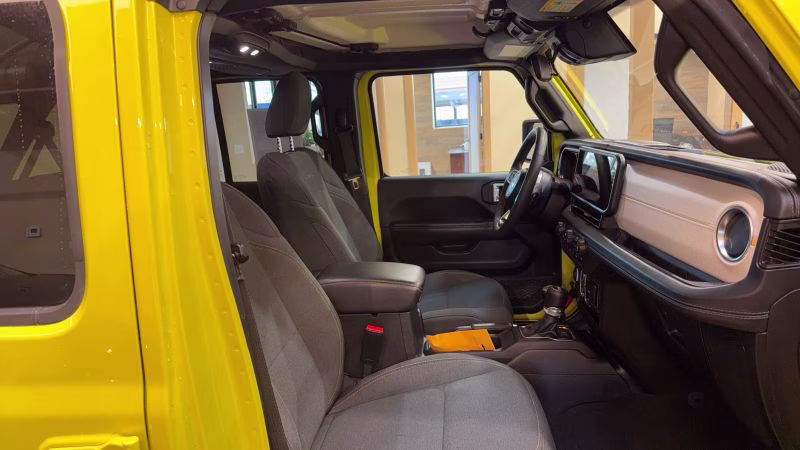 2024 Yellow Jeep Wrangler 4 Door Sahara Sport Utility 4D 4X4