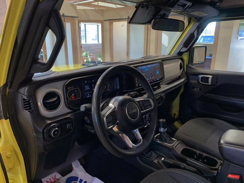 2024 Yellow Jeep Wrangler 4 Door Sahara Sport Utility 4D 4X4