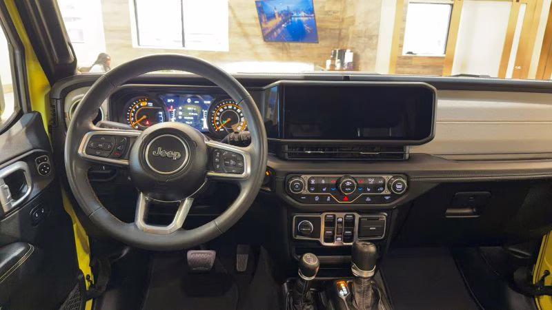 2024 Yellow Jeep Wrangler 4 Door Sahara Sport Utility 4D 4X4
