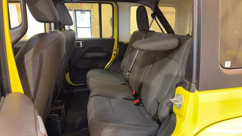 2024 Yellow Jeep Wrangler 4 Door Sahara Sport Utility 4D 4X4