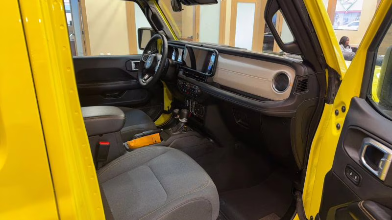 2024 Yellow Jeep Wrangler 4 Door Sahara Sport Utility 4D 4X4