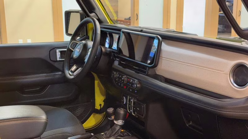 2024 Yellow Jeep Wrangler 4 Door Sahara Sport Utility 4D 4X4
