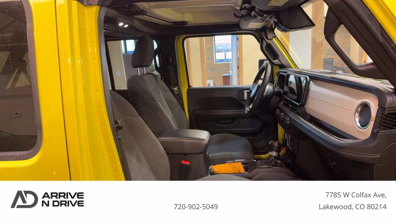 2024 Yellow Jeep Wrangler 4 Door Sahara Sport Utility 4D 4X4