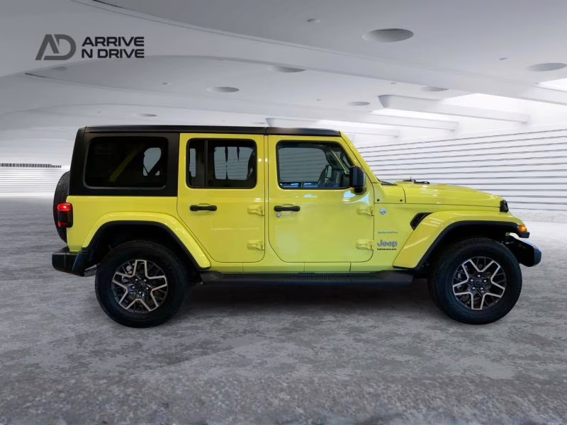 2024 Yellow Jeep Wrangler 4 Door Sahara Sport Utility 4D 4X4