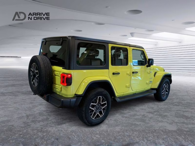 2024 Yellow Jeep Wrangler 4 Door Sahara Sport Utility 4D 4X4